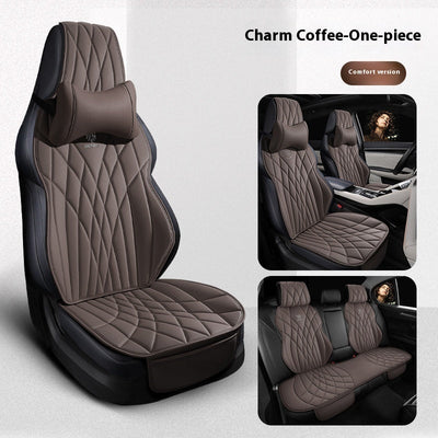 Car Universal Leather Semi-surrounded High-end Five-seat Seat Cover mystore