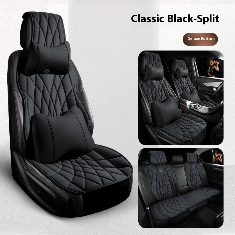 Car Universal Leather Semi-surrounded High-end Five-seat Seat Cover mystore