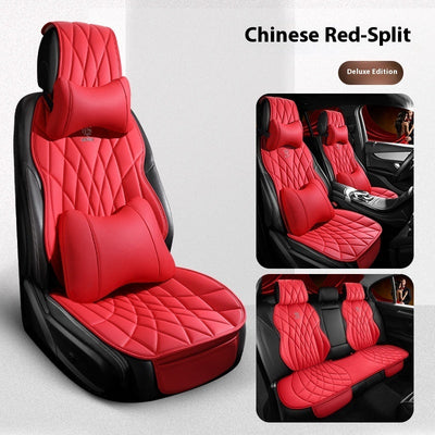 Car Universal Leather Semi-surrounded High-end Five-seat Seat Cover mystore