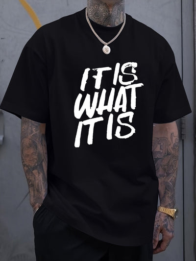 Printed T-shirt, Men's T-shirt, Summer Casual Short Sleeved T-shirt mystore