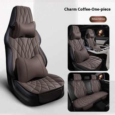 Car Universal Leather Semi-surrounded High-end Five-seat Seat Cover mystore