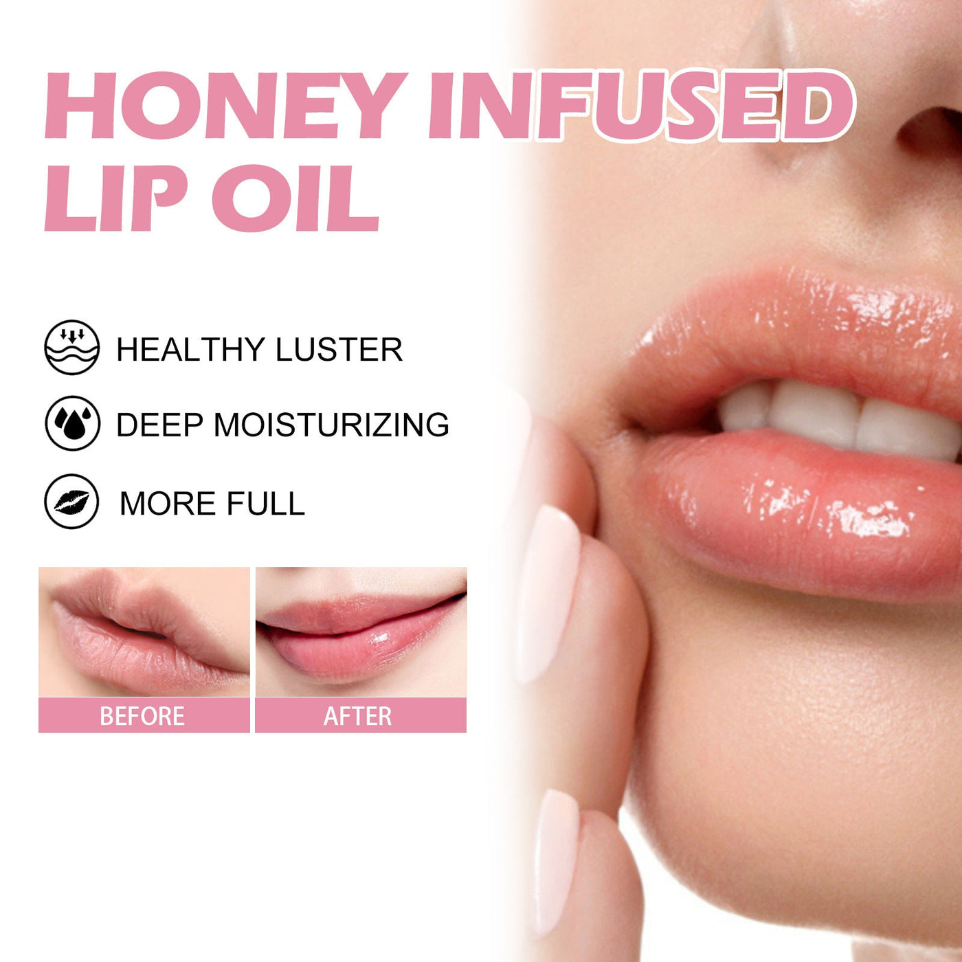 Honey Moisturizing Lip Oil Fade Lip Lines mystore