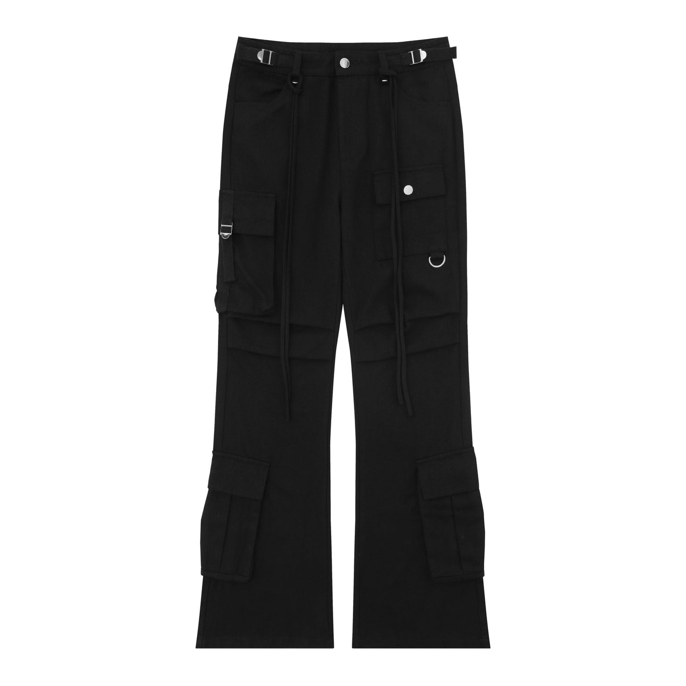 Retro Lace-up Decoration Autumn And Winter Cargo Pants mystore