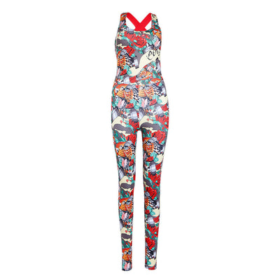 Casual Sports Sets Women's Printed One-piece Yoga Suit Female mystore