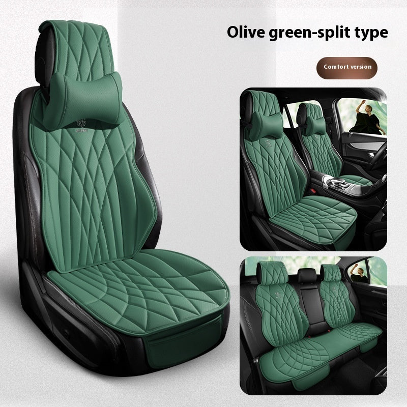 Car Universal Leather Semi-surrounded High-end Five-seat Seat Cover mystore