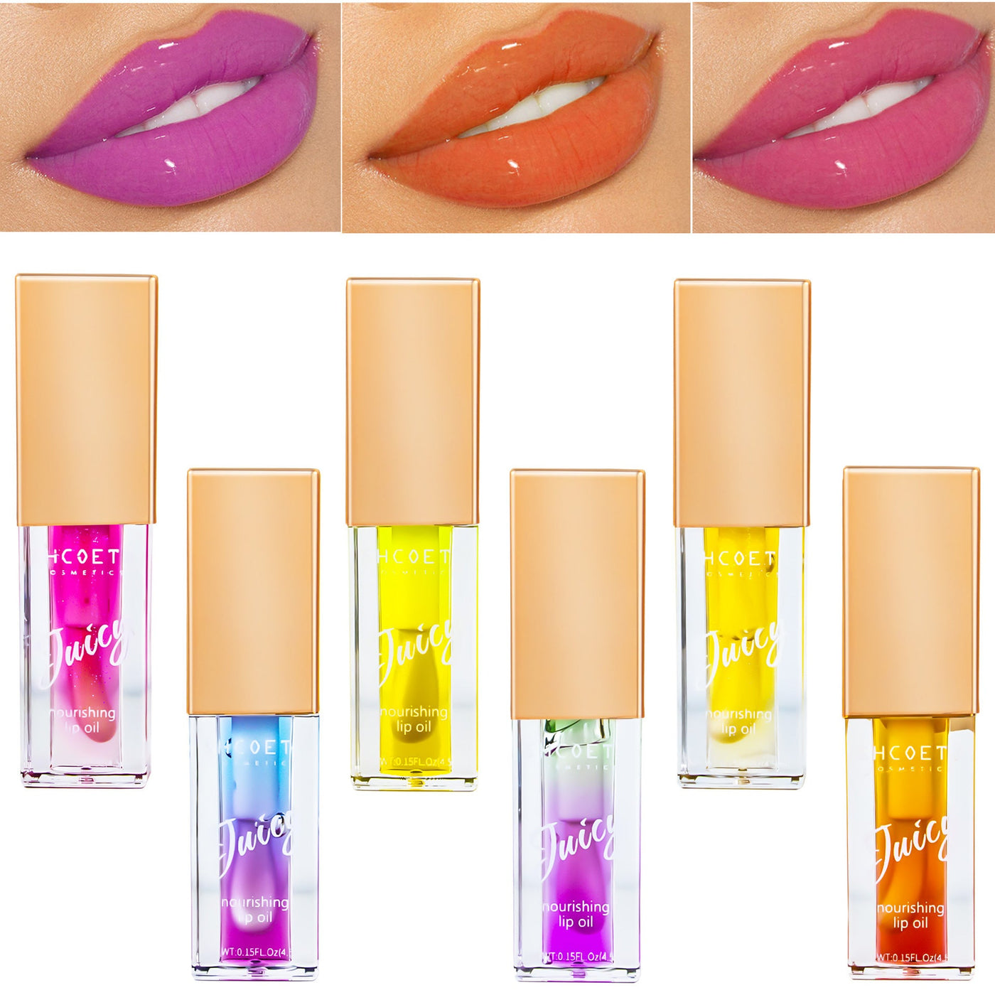 Lip Oil Fruit Flavor Two-Color Moisturizing Lip Lacquer mystore