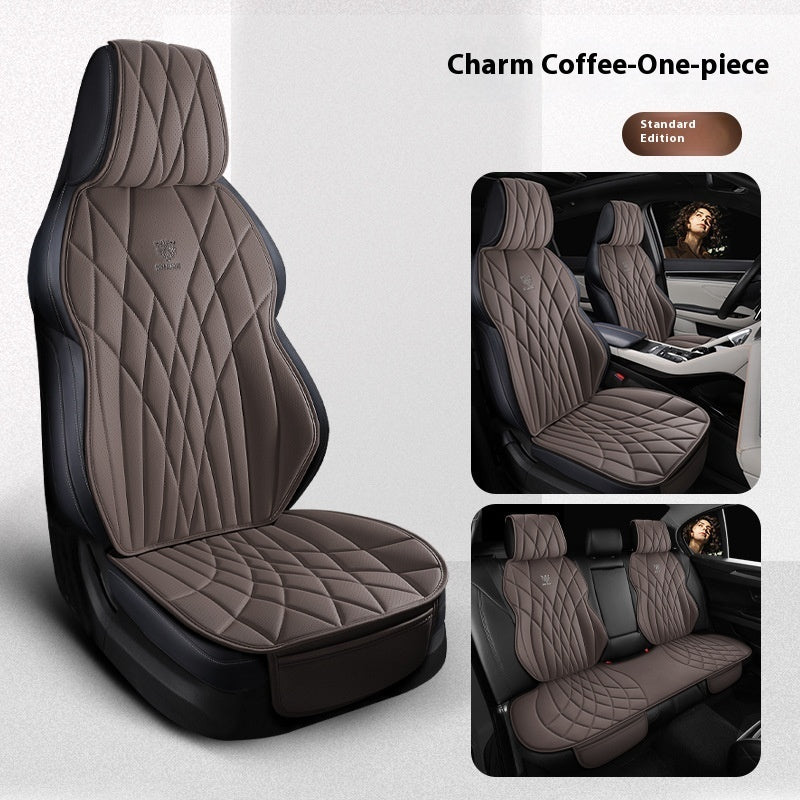 Car Universal Leather Semi-surrounded High-end Five-seat Seat Cover mystore