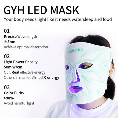 LED Light Therapy Silicone Facial Mask mystore