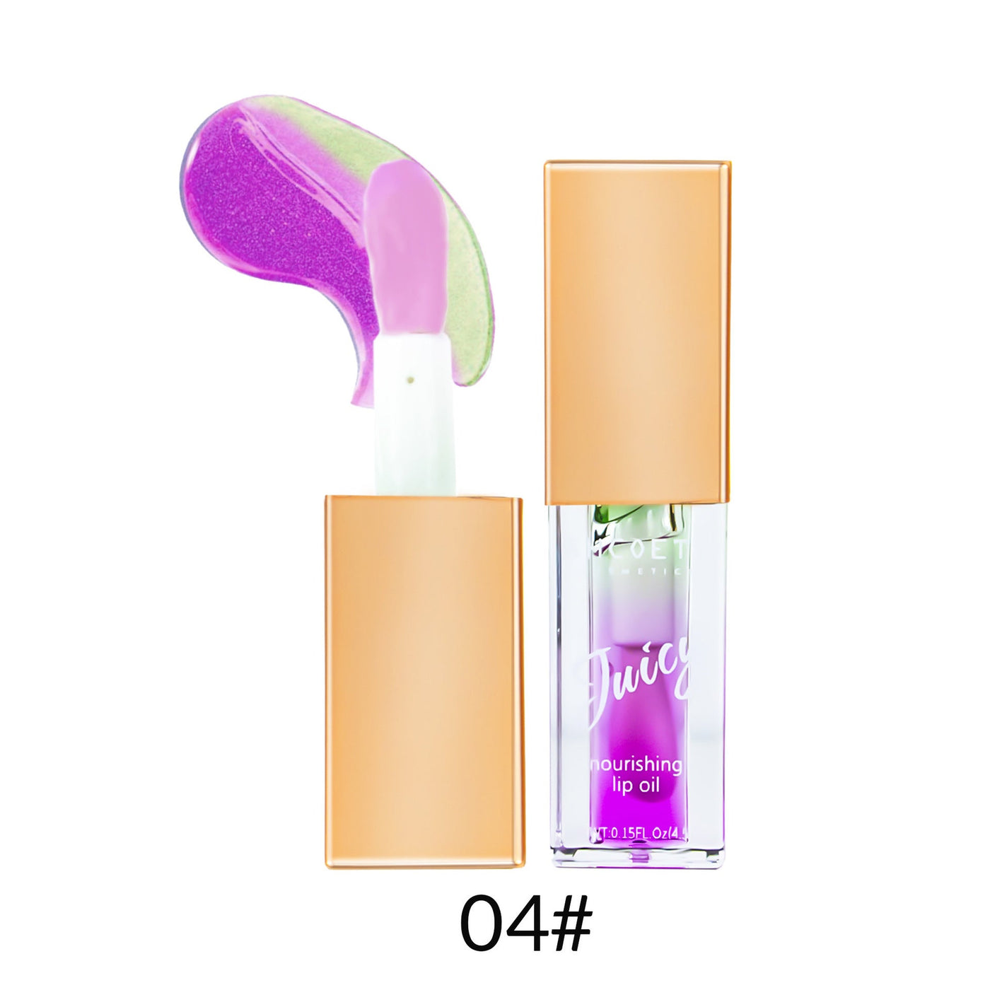 Lip Oil Fruit Flavor Two-Color Moisturizing Lip Lacquer mystore
