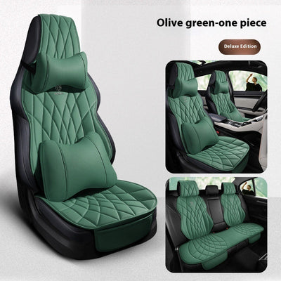 Car Universal Leather Semi-surrounded High-end Five-seat Seat Cover mystore